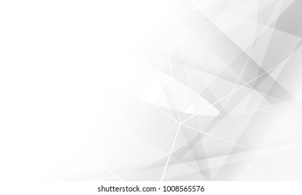 White light & grey geometric background design. have space for your creative. vector EPS10.