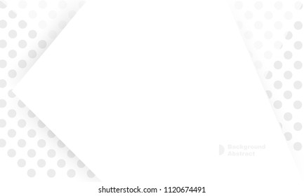 white light & grey geometric background design. Decorative web layout or poster, banner. Have empty for text. vector EPS10