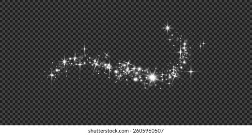 White light lights Dust.Christmas glowing light spark