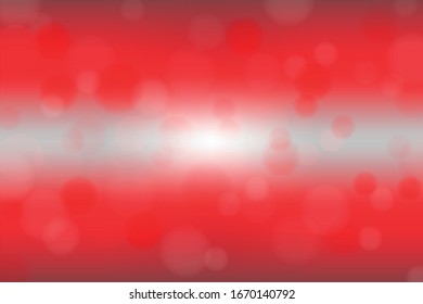 
White light on a red bokeh background - vector