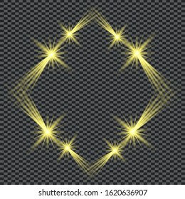 White light. The light of a star. star glow on a transparent background explodes on a transparent background. Sparkling magic dust particles. Bright Star.
