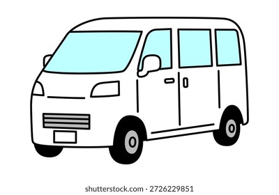 Furgão de luz branca para transporte
