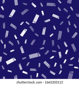 Weiße Leuchtensymbole einzeln auf blauem Hintergrund. Vektorillustration-Illustration