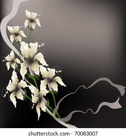 white lilies