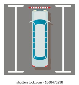 White limousine icon. Isometric illustration of white limousine vector icon for web