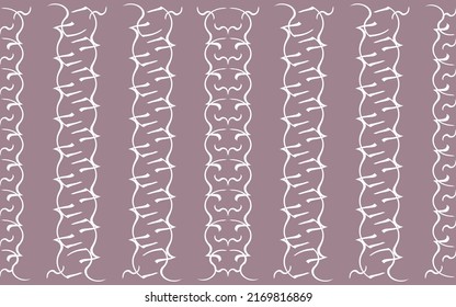 White line art on purple backgroundPattern seamless design for prints fabric paper