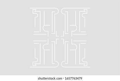 White line for background modern style
