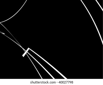 White line black background 2 - vector version