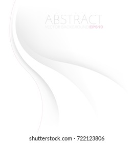 White line curve vector background overlap layer on space for text and background presentation design