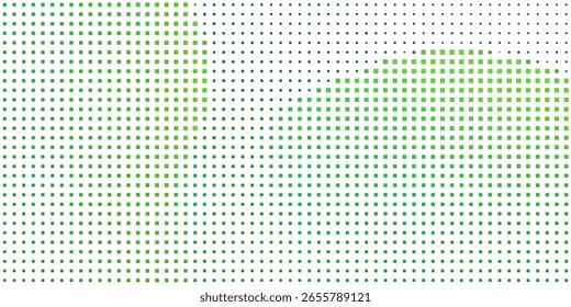 Marco de línea blanca con espacio de copia contra cuadrados de mosaico verde sobre fondo gris. concepto de diseño de certificado de Plantilla
