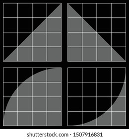 White line graph and black paper