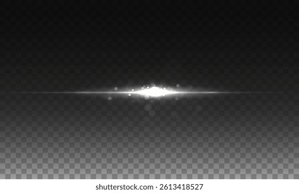 White line light effect. Golden glowing neon lines.The golden glow of dust and glare. Flash of light. gold dust bokeh. Gold confetti shimmers on a dark background.	
