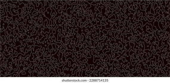 
White line on black. Minimal design. Cover design template, business flyer layout, wallpaper. Texture of hand-drawn doodles. Abstract background of drawn zigzags, squiggles. Vector illustration. 