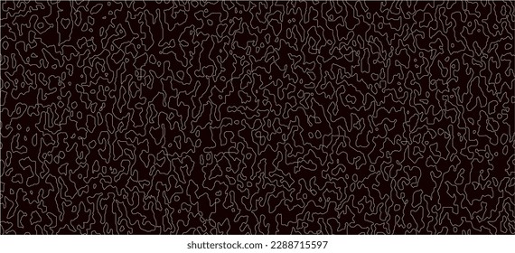 White line on black. Minimal design. Cover design template, business flyer layout, wallpaper. Texture of hand-drawn doodles. Abstract background of drawn zigzags, squiggles. Vector illustration. 