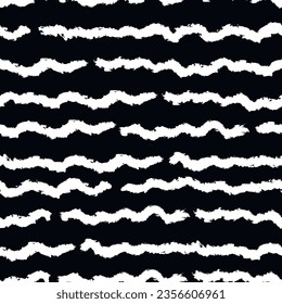 White line on a black (vector pattern). Can be printed on any material: package, merch, fabric, home. 