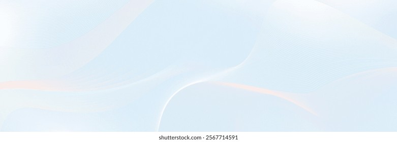 White line pattern premium background pastel color. Abstract wave holographic gradient