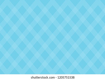 White line square on a blue background. Abstract Graphic design, Vector illustrator