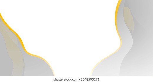 White and line yellow with layer abstract background. texture white pattern. vector illustration	