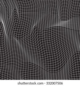 White lines, abstraction composition, mountains, vector design background