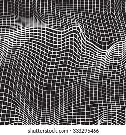 White lines, abstraction composition, mountains, vector design background