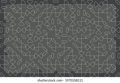 white lines geometric composition, vector illustration