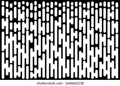 White Lines Gradient Pattern. Vertical halftone line texture. Abstract template using half tone background. Vector bw illustration.