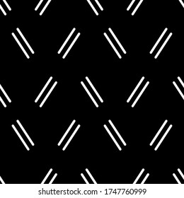 White lines on a black background. Abstract geometric background. Vector.