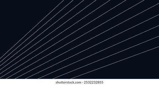 Weiße Linien auf Schwarz, minimales Design, Cover-Design-Vorlage, Business-Flyer-Layout, Tapete