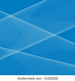 White lines on blue background