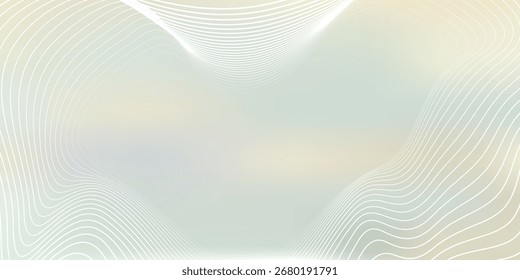 white lines pattern on light background. Luxury gold Line arts wallpaper. Design for cover, invitation background, packaging design, fabric and print. Vector illustration.