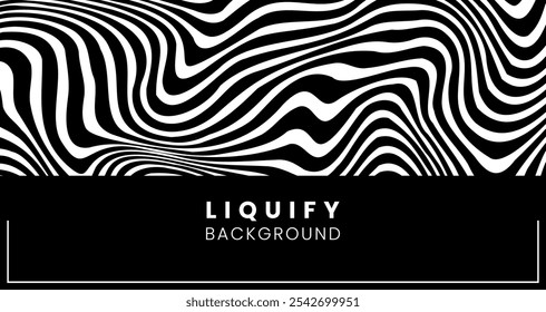 White Lines Poster Template Trendy abstract wavy backgrounds Seamless striped patterns