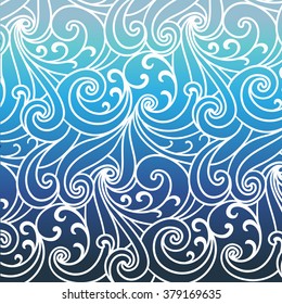 white lines sea scrolls-wave