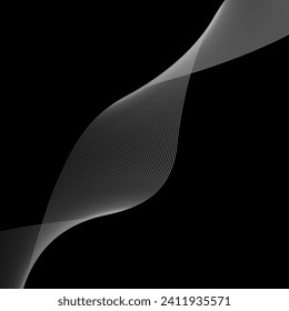 White lines spectrum background isolated black