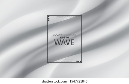 White liquid background abstract with soft waves fluid. cool gradient shapes composition, for gift card,  Poster on wall poster template,  landing page, ui, ux ,coverbook,  baner, social media posted.