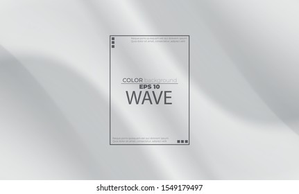 White liquid background abstract with soft waves fluid. cool gradient shapes 