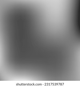 Fondo de degradado metálico blanco líquido oscuro. Malla de gradiente de plata mínima monocromática gris. Imagen de diseño vacío digital Vector de color de agua. Papel de escritorio negro suave y moderno de aluminio negro.