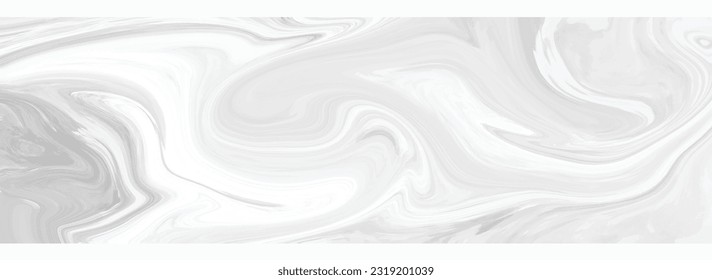 Weiße Marmoroberflächen. Abstrakte weiße Farbe Acryl pocht flüssige Marmor Oberfläche Design. Schöner abstrakter, flüssiger Farbhintergrund. Nahaufnahme eines Fragment von Acrylmalerei auf Leinwand.