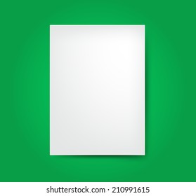 White list of paper. Vector eps 10