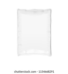 White Llaminated Clear Full Paper Bag. EPS10 Vector