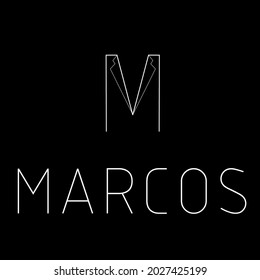 logotipo blanco sobre fondo negro