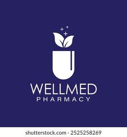 White logo . It is a vector design for Pharmacy and medicine company