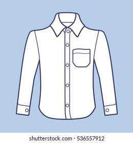 White long sleeve shirt icon.