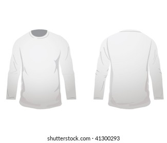 white long sleeved t shirt