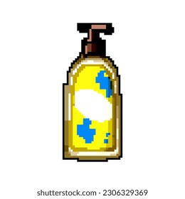 white lotion game pixel art retro vector. bit white lotion. old vintage illustration
