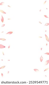 Fondo blanco del Vector del pétalo del loto. Textura Transparente Del Pétalo Del Melocotón Del Otoño. Marco de verano pétalo de flor. Fondo de pétalo de primavera Sakura.