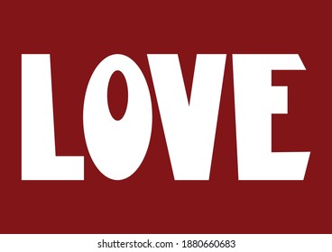 White love design over red background  vector illustration 