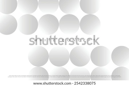 White luxury background. Abstract circle gradient backdrop of rich and luxurious colors. Useful for backgrounds, presentations, mailer, templates etc.