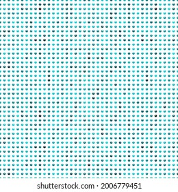 White luxury background with blue beads. Seamless vector illustration.