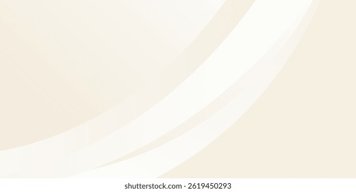 White luxury background curve shape design minimal bright with space for content. vector illustration EPS10.