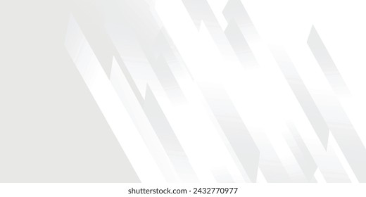 White luxury background with grey shadow diagonal stripes. Light elegant dynamic abstract BG. Trendy geometric neumorphism. Universal minimal 3d sale modern backdrop.